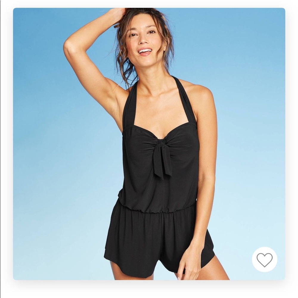 Black romper swimsuit